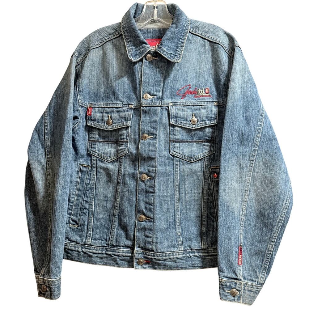 RARE Shady Limited Vintage Y2K Denim Jacket - 8 Mile Eminem Slim Shady - Medium